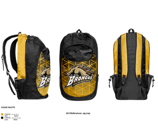 Gear Bag, Broncos, Women's Basketball, Teamtime, Team time, sublimation, custom sports apparel, team uniforms, spirit wear, spiritwear, sports uniforms, custom shirts, team store, custom team store, fundraiser sports, apparel fundraiser