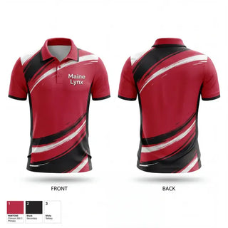 Short Sleeve Performance Polo, Maine Lynx, Baseball, Teamtime, Team time, sublimation, custom sports apparel, team uniforms, spirit wear, spiritwear, sports uniforms, custom shirts, team store, custom team store, fundraiser sports, apparel fundraiser