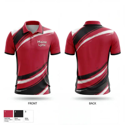 Maine Lynx 51631181 Short Sleeve Performance Polo - 1