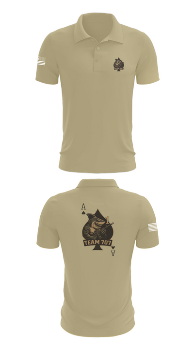 MESG1 TEAM 707 61403527 Short Sleeve Performance Polo - 83