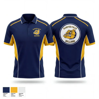 Olmsted Falls Bulldogs 23470087 Short Sleeve Performance Polo - 1