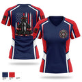 Myrtle Springs Fire Department Women's Short Sleeve V-neck Shirt - 1