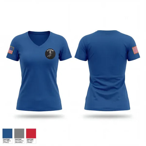 Womens Short Sleeve Vneck Shirt, 940th MP co, National Guard, Teamtime, Team time, sublimation, custom sports apparel, team uniforms, spirit wear, spiritwear, sports uniforms, custom shirts, team store, custom team store, fundraiser sports, apparel fundraiser