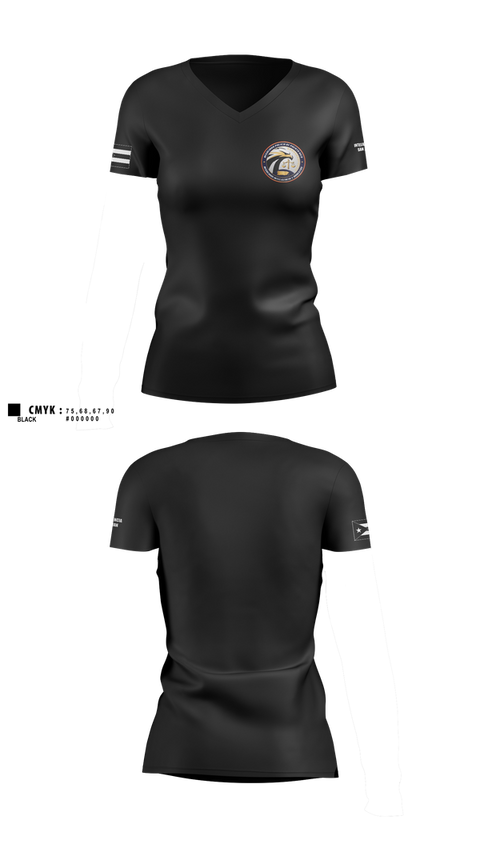 Womens Short Sleeve Vneck Shirt, Inteligencia San Juan, Police, Teamtime, Team time, sublimation, custom sports apparel, team uniforms, spirit wear, spiritwear, sports uniforms, custom shirts, team store, custom team store, fundraiser sports, apparel fundraiser