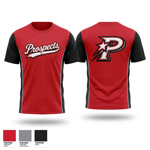 Soft Poly Tee Cotton Like Feel, South Georgia Prospects, Baseball, Teamtime, Team time, sublimation, custom sports apparel, team uniforms, spirit wear, spiritwear, sports uniforms, custom shirts, team store, custom team store, fundraiser sports, apparel fundraiser