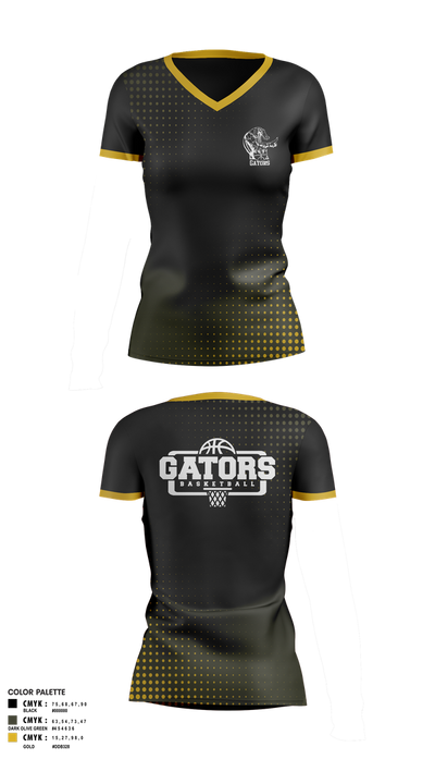 Gators 74158283 Women's Short Sleeve V-neck Shirt - 1