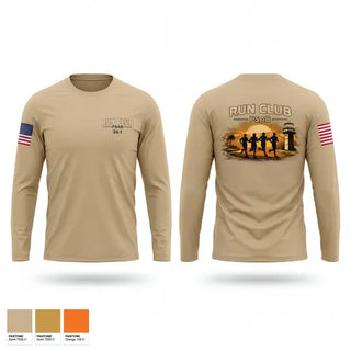 Long Sleeve Performance Shirt, RUN CLUB (PSAB), Air Force, Teamtime, Team time, sublimation, custom sports apparel, team uniforms, spirit wear, spiritwear, sports uniforms, custom shirts, team store, custom team store, fundraiser sports, apparel fundraiser