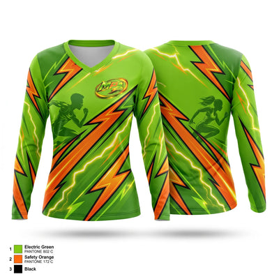 MPowered Athletix 55351237 Women's Long Sleeve V-neck Shirt - 1