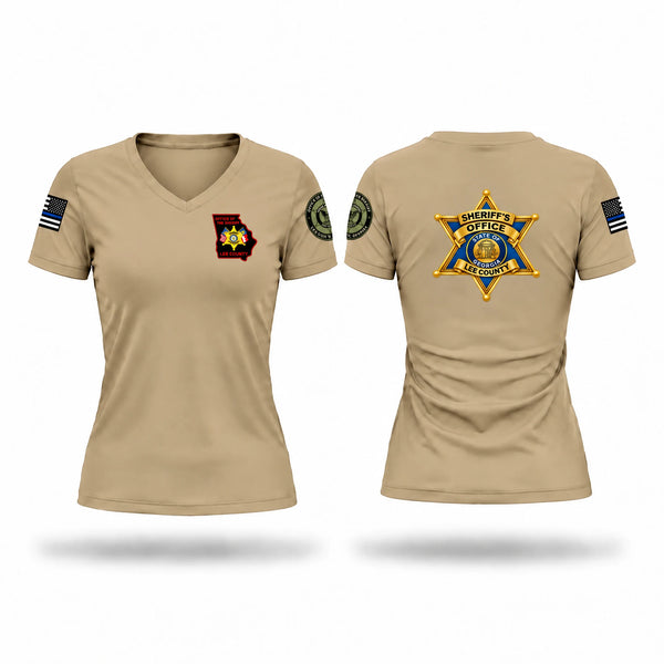 Lee County Sheriff's Office SWAT Women's Short Sleeve V-neck Shirt - 1