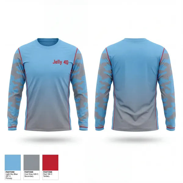 Long Sleeve Performance Shirt, Jelly 40, Softball, Teamtime, Team time, sublimation, custom sports apparel, team uniforms, spirit wear, spiritwear, sports uniforms, custom shirts, team store, custom team store, fundraiser sports, apparel fundraiser