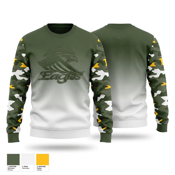 Crew Neck Sweatshirt, Eagles, Men's Soccer, Teamtime, Team time, sublimation, custom sports apparel, team uniforms, spirit wear, spiritwear, sports uniforms, custom shirts, team store, custom team store, fundraiser sports, apparel fundraiser