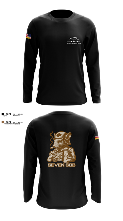 10 EAEF Bronze Crew 32641505 Long Sleeve Performance Shirt 2