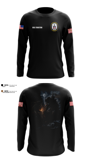 Long Sleeve Performance Shirt, USS Truxtun DDG 103, Navy, Teamtime, Team time, sublimation, custom sports apparel, team uniforms, spirit wear, spiritwear, sports uniforms, custom shirts, team store, custom team store, fundraiser sports, apparel fundraiser