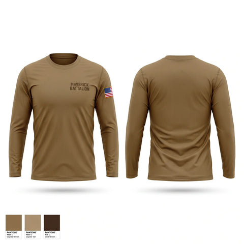 Long Sleeve Performance Shirt, Maverick Battalion, Army, Teamtime, Team time, sublimation, custom sports apparel, team uniforms, spirit wear, spiritwear, sports uniforms, custom shirts, team store, custom team store, fundraiser sports, apparel fundraiser