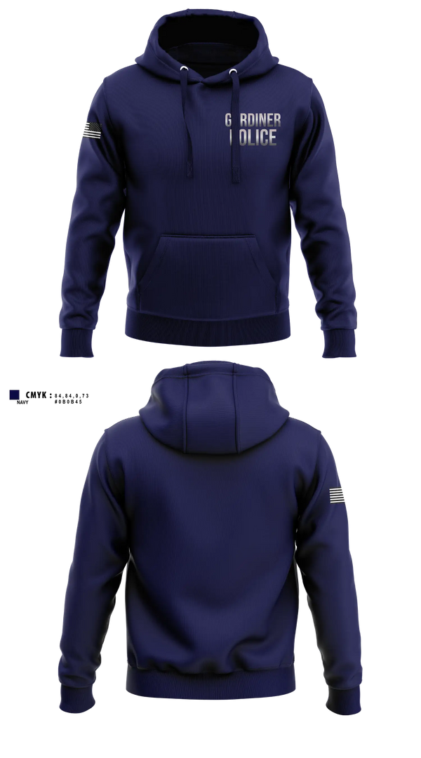 Hoodie, Gardiner Police, Police, Teamtime, Team time, sublimation, custom sports apparel, team uniforms, spirit wear, spiritwear, sports uniforms, custom shirts, team store, custom team store, fundraiser sports, apparel fundraiser