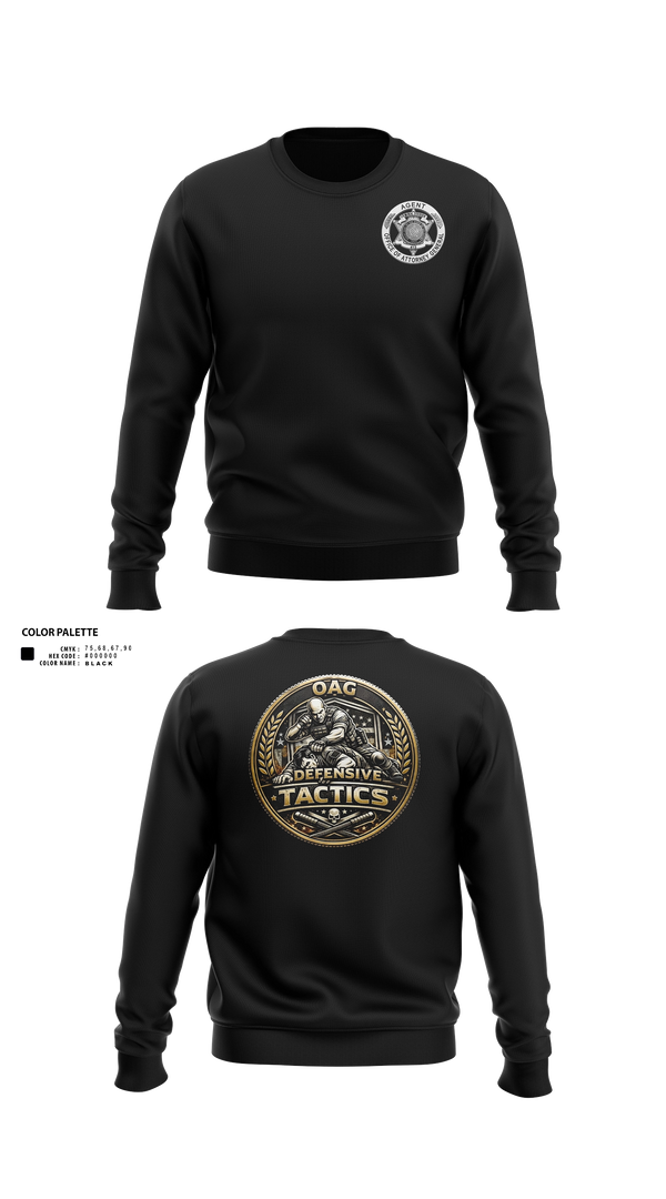 Crew Neck Sweatshirt, OAG-DT, Police, Teamtime, Team time, sublimation, custom sports apparel, team uniforms, spirit wear, spiritwear, sports uniforms, custom shirts, team store, custom team store, fundraiser sports, apparel fundraiser