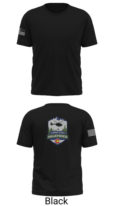 D Co 3-140th AVN 89038545 Short Sleeve Performance Shirt - 34