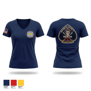 Womens Short Sleeve Vneck Shirt, Rotterdam Fire District #2, Fire Department, Teamtime, Team time, sublimation, custom sports apparel, team uniforms, spirit wear, spiritwear, sports uniforms, custom shirts, team store, custom team store, fundraiser sports, apparel fundraiser