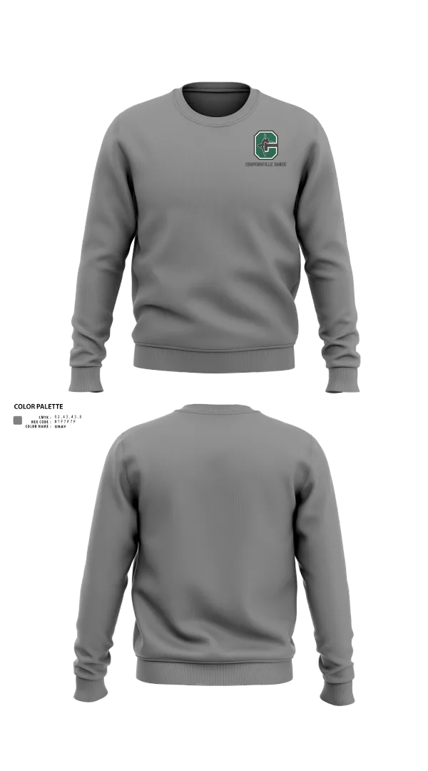 Crew Neck Sweatshirt, Coopersville Dance Team, Spirit Store, Teamtime, Team time, sublimation, custom sports apparel, team uniforms, spirit wear, spiritwear, sports uniforms, custom shirts, team store, custom team store, fundraiser sports, apparel fundraiser