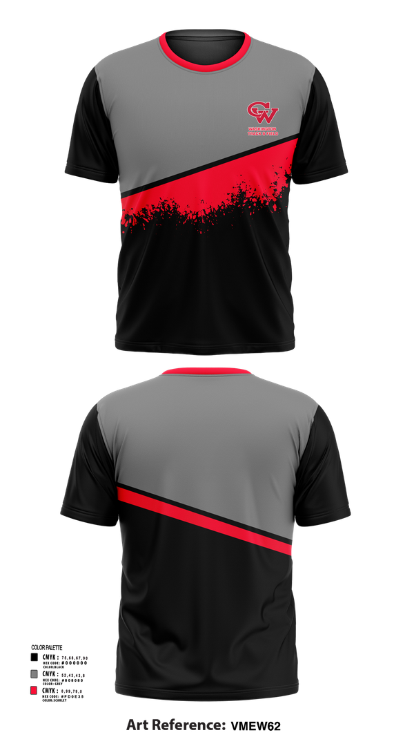 Short Sleeve Performance Shirt, Washington Track & Field, Track & Field, Teamtime, Team time, sublimation, custom sports apparel, team uniforms, spirit wear, spiritwear, sports uniforms, custom shirts, team store, custom team store, fundraiser sports, apparel fundraiser