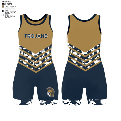 Antonito Trojans Wrestling Singlet - 10