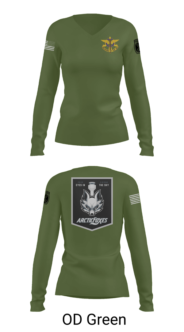 Womens Long Sleeve Vneck Shirt, Fox Co 3-10 GSAB, , Teamtime, Team time, sublimation, custom sports apparel, team uniforms, spirit wear, spiritwear, sports uniforms, custom shirts, team store, custom team store, fundraiser sports, apparel fundraiser