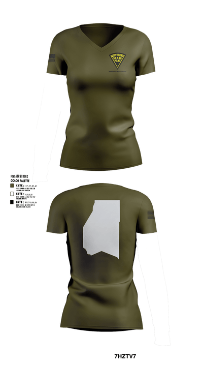 West Virginia State Police Women's Short Sleeve V-neck Shirt - 1
