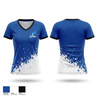 Womens Short Sleeve Vneck Shirt, Inferno, Softball, Teamtime, Team time, sublimation, custom sports apparel, team uniforms, spirit wear, spiritwear, sports uniforms, custom shirts, team store, custom team store, fundraiser sports, apparel fundraiser