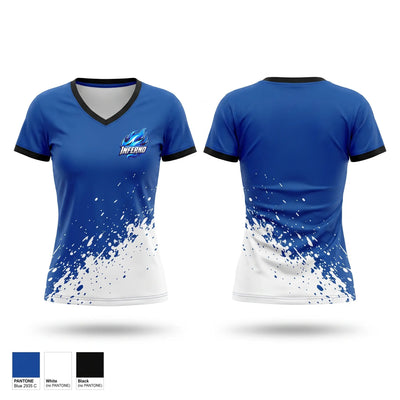 Inferno Women's Short Sleeve V-neck Shirt - 1