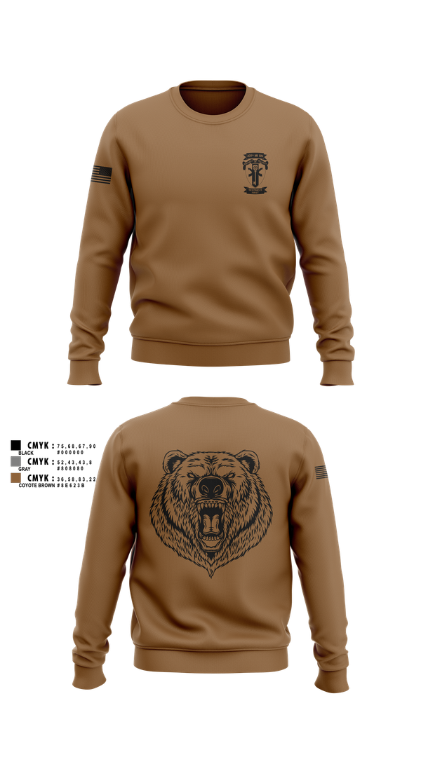 Crew Neck Sweatshirt, HQ, 309TH MI BN, , Teamtime, Team time, sublimation, custom sports apparel, team uniforms, spirit wear, spiritwear, sports uniforms, custom shirts, team store, custom team store, fundraiser sports, apparel fundraiser