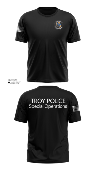 Old School Cotton Feel Shirt, Troy Police Special Operations, Police, Teamtime, Team time, sublimation, custom sports apparel, team uniforms, spirit wear, spiritwear, sports uniforms, custom shirts, team store, custom team store, fundraiser sports, apparel fundraiser