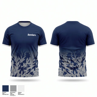 Short Sleeve Performance Shirt, Bombers, Baseball, Teamtime, Team time, sublimation, custom sports apparel, team uniforms, spirit wear, spiritwear, sports uniforms, custom shirts, team store, custom team store, fundraiser sports, apparel fundraiser