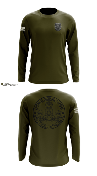 Long Sleeve Performance Shirt, Johnson City EOD, Police, Teamtime, Team time, sublimation, custom sports apparel, team uniforms, spirit wear, spiritwear, sports uniforms, custom shirts, team store, custom team store, fundraiser sports, apparel fundraiser