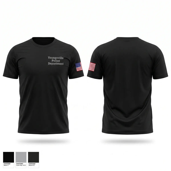 Short Sleeve Performance Shirt, Youngsville Police Department, Police, Teamtime, Team time, sublimation, custom sports apparel, team uniforms, spirit wear, spiritwear, sports uniforms, custom shirts, team store, custom team store, fundraiser sports, apparel fundraiser