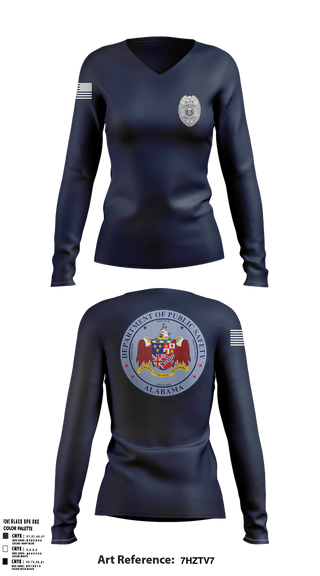 Womens Long Sleeve Vneck Shirt, ELITE GUARDIANS, Police, Teamtime, Team time, sublimation, custom sports apparel, team uniforms, spirit wear, spiritwear, sports uniforms, custom shirts, team store, custom team store, fundraiser sports, apparel fundraiser