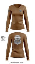Veterans Affairs Police 31710090 Women's Long Sleeve V-neck Shirt - 2
