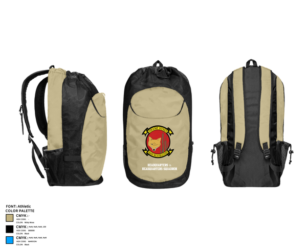 Gear Bag, Headquarters & Headquarters Squadron, , Teamtime, Team time, sublimation, custom sports apparel, team uniforms, spirit wear, spiritwear, sports uniforms, custom shirts, team store, custom team store, fundraiser sports, apparel fundraiser