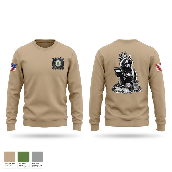 Crew Neck Sweatshirt, USPFO, MEARNG, National Guard, Teamtime, Team time, sublimation, custom sports apparel, team uniforms, spirit wear, spiritwear, sports uniforms, custom shirts, team store, custom team store, fundraiser sports, apparel fundraiser