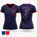 Fitch Falcons 70762726 Women's Short Sleeve V-neck Shirt - 1