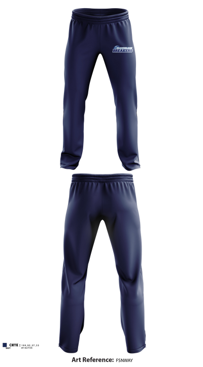 Shoreline Breakers 12u Royal Sweatpants - 3