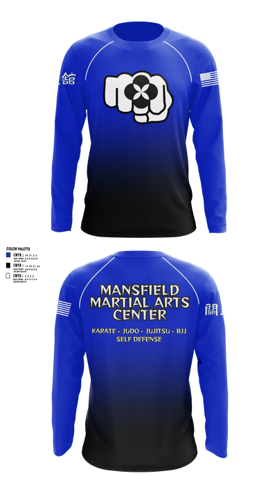 Mansfield Martial Arts Center Long Sleeve Performance Shirt 15