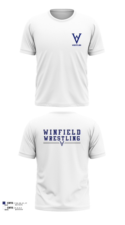 Winfield Youth Wrestling Club 41902136 Short Sleeve Performance Shirt - 7
