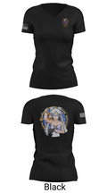 Karl & Hedwig Ackermann Memorial Institute for Joint Military Intelligence and Law Enforcement Education & Training at MARDET Fort Leonard Wood 34903411 Women's Short Sleeve V-neck Shirt - 38