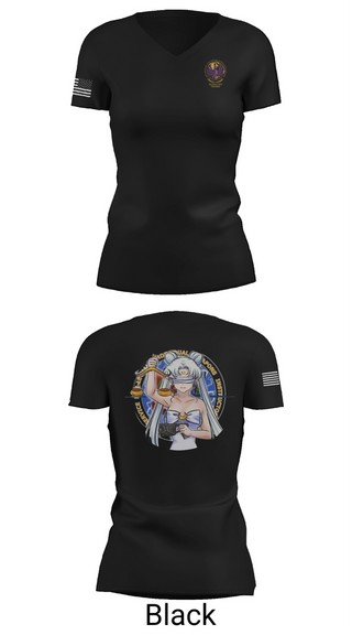 Womens Short Sleeve Vneck Shirt, Karl & Hedwig Ackermann Memorial Institute for Joint Military Intelligence and Law Enforcement Education & Training at MARDET Fort Leonard Wood, , Teamtime, Team time, sublimation, custom sports apparel, team uniforms, spirit wear, spiritwear, sports uniforms, custom shirts, team store, custom team store, fundraiser sports, apparel fundraiser