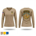 Garry Owen ROTC 53991027 Women's Long Sleeve V-neck Shirt - 1
