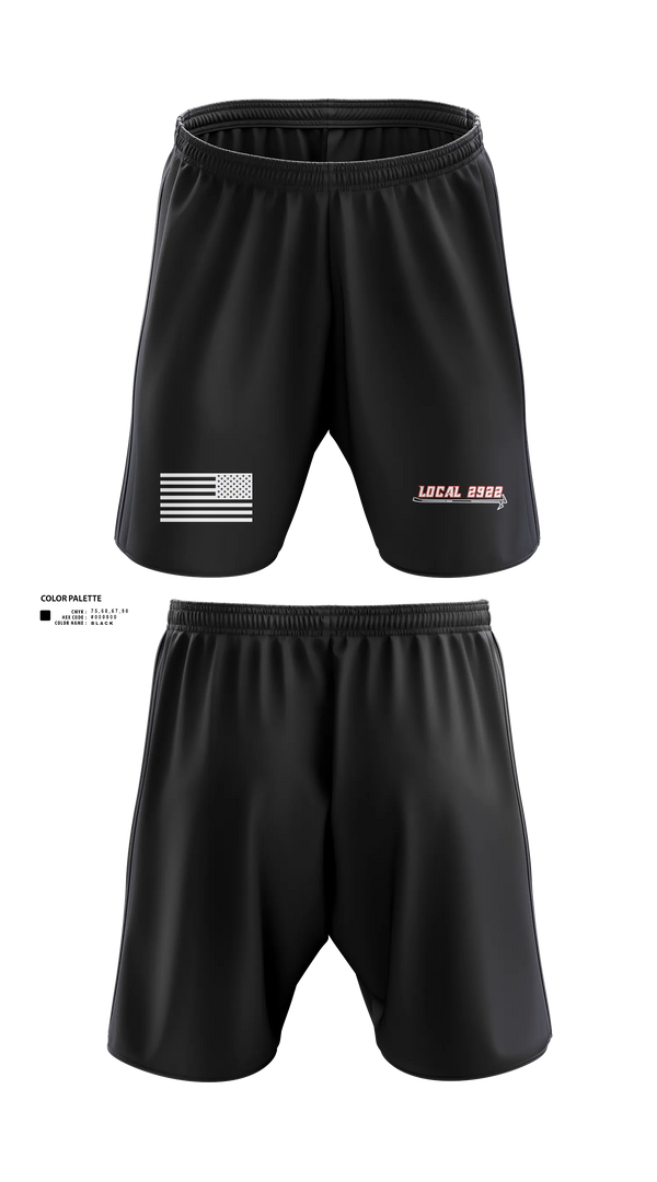 Athletic Shorts With Pockets, Local 2922, Fire Department, Teamtime, Team time, sublimation, custom sports apparel, team uniforms, spirit wear, spiritwear, sports uniforms, custom shirts, team store, custom team store, fundraiser sports, apparel fundraiser