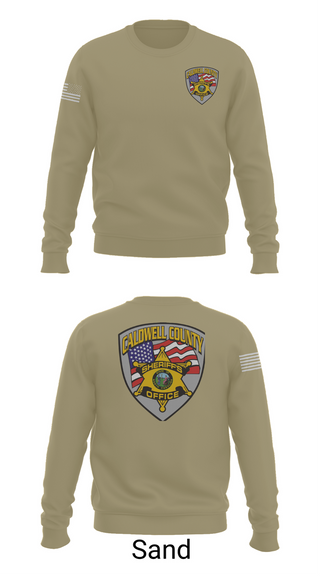 Crew Neck Sweatshirt, Caldwell County Sheriff's Office, , Teamtime, Team time, sublimation, custom sports apparel, team uniforms, spirit wear, spiritwear, sports uniforms, custom shirts, team store, custom team store, fundraiser sports, apparel fundraiser
