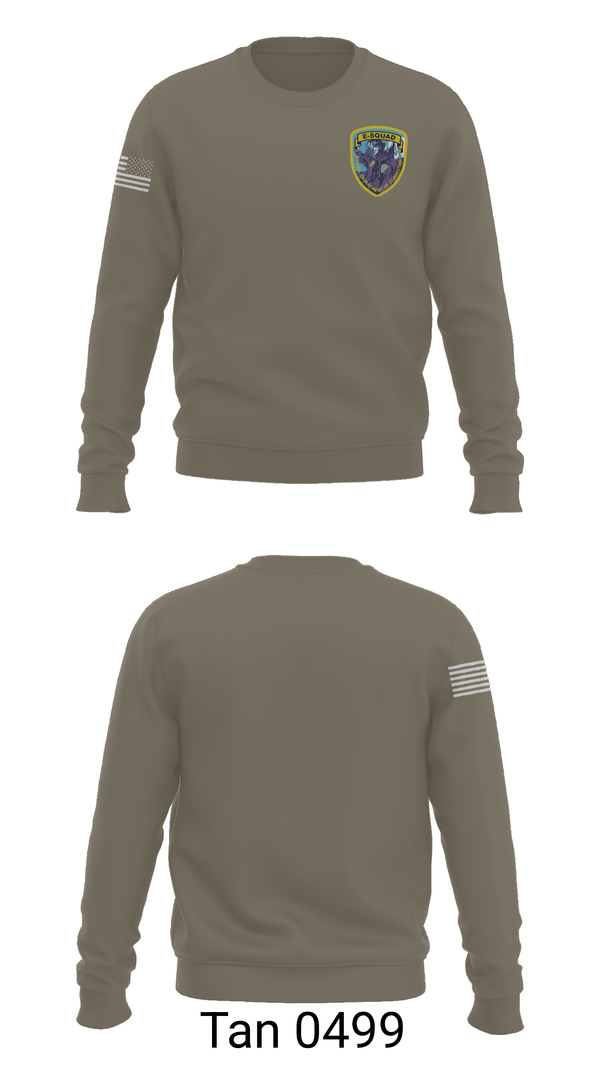 Crew Neck Sweatshirt, E-squad, Police, Teamtime, Team time, sublimation, custom sports apparel, team uniforms, spirit wear, spiritwear, sports uniforms, custom shirts, team store, custom team store, fundraiser sports, apparel fundraiser