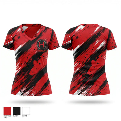 Honor MMA Women's Short Sleeve V-neck Shirt - 1