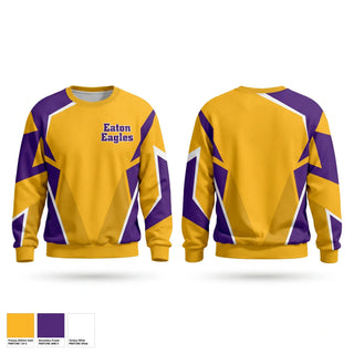 Crew Neck Sweatshirt, Eaton Eagles, Cross Country, Teamtime, Team time, sublimation, custom sports apparel, team uniforms, spirit wear, spiritwear, sports uniforms, custom shirts, team store, custom team store, fundraiser sports, apparel fundraiser